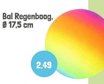 Aanbiedingen Bal regenboog - Geldig van 01/06/2022 tot 30/09/2022 bij Lobbes