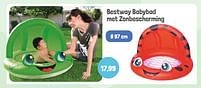 Aanbiedingen Bestway babybad met zonbescherming - BestWay - Geldig van 01/06/2022 tot 30/09/2022 bij Lobbes