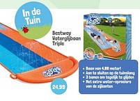 Aanbiedingen Bestway waterglijbaan triple - BestWay - Geldig van 01/06/2022 tot 30/09/2022 bij Lobbes