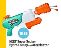 Aanbiedingen Nerf super soaker hydro frenzy-waterblaster - Nerf - Geldig van 01/06/2022 tot 30/09/2022 bij Lobbes