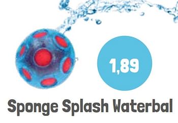 Aanbiedingen Sponge splash waterbal - Geldig van 01/06/2022 tot 30/09/2022 bij Lobbes