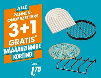 Aanbiedingen Pannenonderzetters - Huismerk - Kwantum - Geldig van 09/06/2022 tot 12/06/2022 bij Kwantum