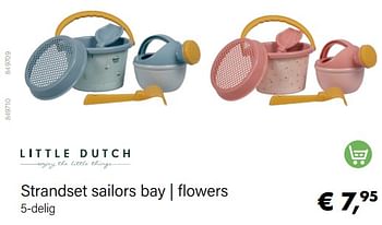 Aanbiedingen Strandset sailors bay | flowers 5-delig - Little Dutch - Geldig van 01/06/2022 tot 30/06/2022 bij Multi Bazar