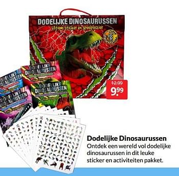 Aanbiedingen Dodelijke dinosaurussen - Huismerk - Boekenvoordeel - Geldig van 04/06/2022 tot 12/06/2022 bij Boekenvoordeel