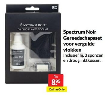 Aanbiedingen Spectrum noir gereedschapsset voor vergulde vlokken - Huismerk - Boekenvoordeel - Geldig van 04/06/2022 tot 12/06/2022 bij Boekenvoordeel