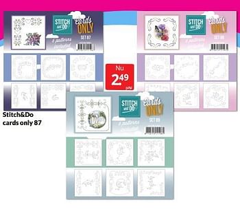 Aanbiedingen Stitch+do cards only 87 - Huismerk - Boekenvoordeel - Geldig van 04/06/2022 tot 12/06/2022 bij Boekenvoordeel