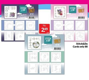 Aanbiedingen Stitch+do cards only 88 - Huismerk - Boekenvoordeel - Geldig van 04/06/2022 tot 12/06/2022 bij Boekenvoordeel