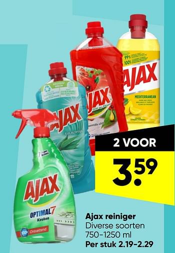 Aanbiedingen Ajax reiniger - Ajax - Geldig van 06/06/2022 tot 19/06/2022 bij Big Bazar