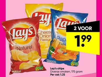 Aanbiedingen Lay’s chips - Lay's - Geldig van 06/06/2022 tot 19/06/2022 bij Big Bazar