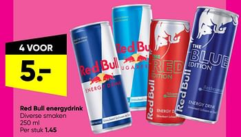 Aanbiedingen Red bull energydrink - Red Bull - Geldig van 06/06/2022 tot 19/06/2022 bij Big Bazar