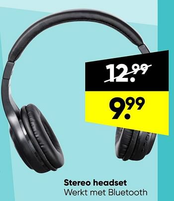 Aanbiedingen Stereo headset - Huismerk - Big Bazar - Geldig van 06/06/2022 tot 19/06/2022 bij Big Bazar