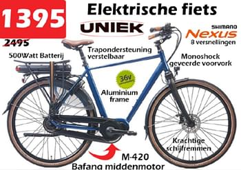 Aanbiedingen Elektrische fiets - Huismerk - Itek - Geldig van 28/05/2022 tot 19/06/2022 bij Itek