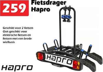 Aanbiedingen Fietsdrager hapro - Hapro - Geldig van 28/05/2022 tot 19/06/2022 bij Itek