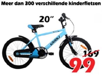 Aanbiedingen Kinderfietsen 20`` - Huismerk - Itek - Geldig van 28/05/2022 tot 19/06/2022 bij Itek