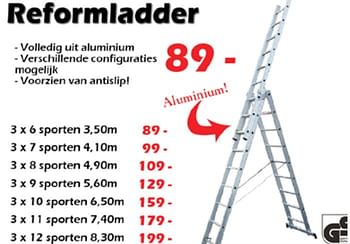 Aanbiedingen Reformladder - Huismerk - Itek - Geldig van 28/05/2022 tot 19/06/2022 bij Itek