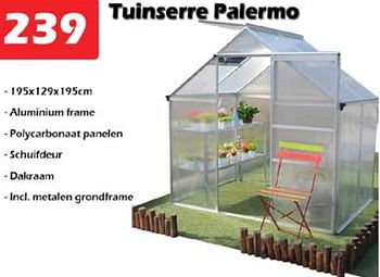 Aanbiedingen Tuinserre palermo - Huismerk - Itek - Geldig van 28/05/2022 tot 19/06/2022 bij Itek