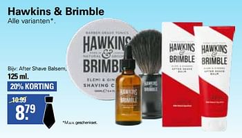 Aanbiedingen After shave balsem - Hawkins &amp; Brimble - Geldig van 01/06/2022 tot 18/06/2022 bij De Online Drogist