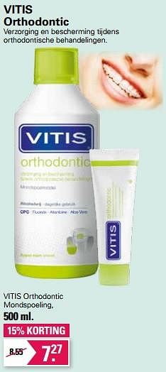 Aanbiedingen Vitis orthodontic mondspoeling - Vitis - Geldig van 01/06/2022 tot 18/06/2022 bij De Online Drogist
