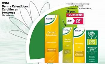 Aanbiedingen Vsm derma cardiflor crème - VSM - Geldig van 01/06/2022 tot 18/06/2022 bij De Online Drogist