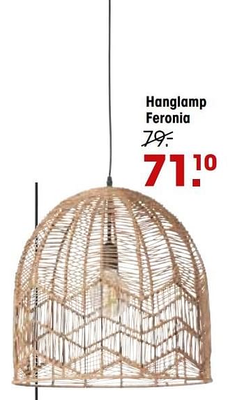 Aanbiedingen Hanglamp feronia - Huismerk - Kwantum - Geldig van 13/06/2022 tot 03/07/2022 bij Kwantum
