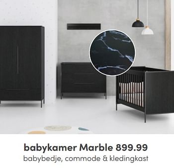 Aanbiedingen Babykamer marble - Huismerk - Baby &amp; Tiener Megastore - Geldig van 12/06/2022 tot 18/06/2022 bij Baby & Tiener Megastore