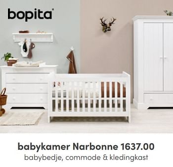 Aanbiedingen Babykamer narbonne - Bopita - Geldig van 12/06/2022 tot 18/06/2022 bij Baby & Tiener Megastore