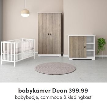 Aanbiedingen Babykamer dean - Huismerk - Baby &amp; Tiener Megastore - Geldig van 12/06/2022 tot 18/06/2022 bij Baby & Tiener Megastore