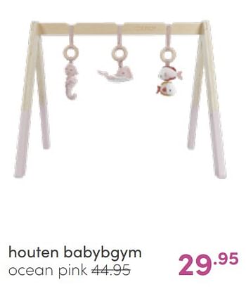 Aanbiedingen Houten babybgym - Huismerk - Baby &amp; Tiener Megastore - Geldig van 12/06/2022 tot 18/06/2022 bij Baby & Tiener Megastore