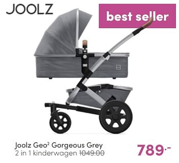 Aanbiedingen Joolz geo2 gorgeous grey 2 in 1 kinderwagen - Joolz - Geldig van 12/06/2022 tot 18/06/2022 bij Baby & Tiener Megastore