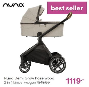 Aanbiedingen Nuna demi grow hazelwood 2 in 1 kinderwagen - Nuna - Geldig van 12/06/2022 tot 18/06/2022 bij Baby & Tiener Megastore