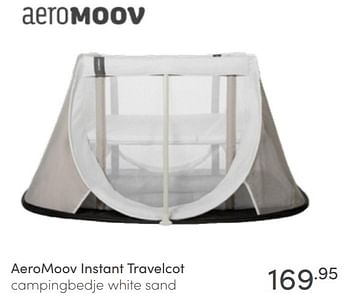 Aanbiedingen Aeromoov instant travelcot campingbedje white sand - Aeromoov - Geldig van 12/06/2022 tot 18/06/2022 bij Baby & Tiener Megastore