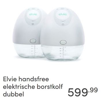 Aanbiedingen Elvie handsfree elektrische borstkolf dubbel - Elvie - Geldig van 12/06/2022 tot 18/06/2022 bij Baby & Tiener Megastore