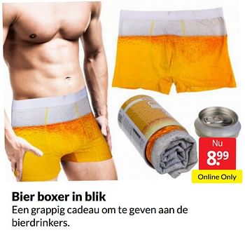 Aanbiedingen Bier boxer in blik - Huismerk - Boekenvoordeel - Geldig van 11/06/2022 tot 19/06/2022 bij Boekenvoordeel