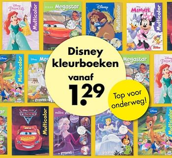 Aanbiedingen Disney kleurboeken - Huismerk - Wibra - Geldig van 13/06/2022 tot 26/06/2022 bij Wibra