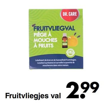 Aanbiedingen Fruitvliegjes val - Dr. Care - Geldig van 13/06/2022 tot 26/06/2022 bij Wibra
