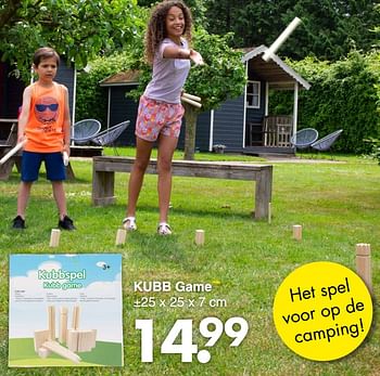 Aanbiedingen Kubb game - Huismerk - Wibra - Geldig van 13/06/2022 tot 26/06/2022 bij Wibra