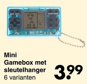 Aanbiedingen Mini gamebox met sleutelhanger - Huismerk - Wibra - Geldig van 13/06/2022 tot 26/06/2022 bij Wibra