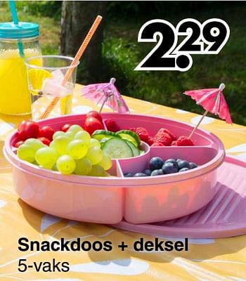 Aanbiedingen Snackdoos + deksel - Huismerk - Wibra - Geldig van 13/06/2022 tot 26/06/2022 bij Wibra