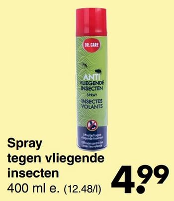 Aanbiedingen Spray tegen vliegende insecten - Dr. Care - Geldig van 13/06/2022 tot 26/06/2022 bij Wibra