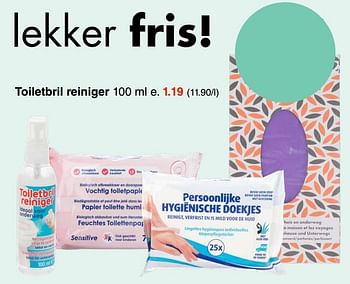 Aanbiedingen Toiletbril reiniger - Huismerk - Wibra - Geldig van 13/06/2022 tot 26/06/2022 bij Wibra