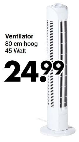 Aanbiedingen Ventilator - Huismerk - Wibra - Geldig van 13/06/2022 tot 26/06/2022 bij Wibra