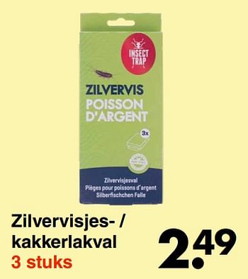 Aanbiedingen Zilvervisjes- - kakkerlakval - Huismerk - Wibra - Geldig van 13/06/2022 tot 26/06/2022 bij Wibra