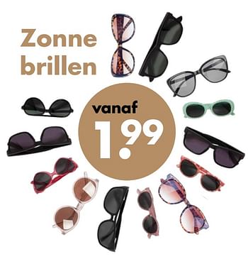 Aanbiedingen Zonne brillen - Huismerk - Wibra - Geldig van 13/06/2022 tot 26/06/2022 bij Wibra