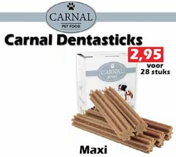 Aanbiedingen Carnal dentasticks maxi - Carnal - Geldig van 09/06/2022 tot 03/07/2022 bij Itek