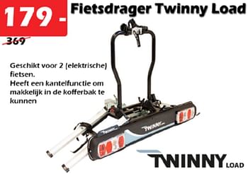 Aanbiedingen Fietsdrager twinny load - TwinnyLoad - Geldig van 09/06/2022 tot 03/07/2022 bij Itek