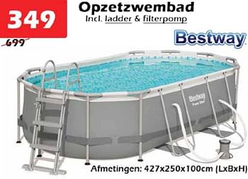 Aanbiedingen Opzetzwembad - BestWay - Geldig van 09/06/2022 tot 03/07/2022 bij Itek