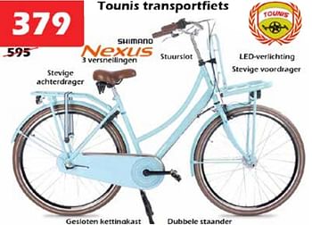 Aanbiedingen Tounis transportfiets - Tounis - Geldig van 09/06/2022 tot 03/07/2022 bij Itek
