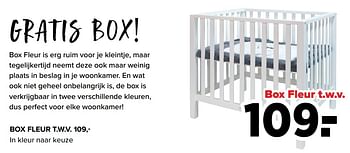 Aanbiedingen Box fleur t.w.v - Huismerk - Baby-Dump - Geldig van 13/06/2022 tot 02/07/2022 bij Baby-Dump