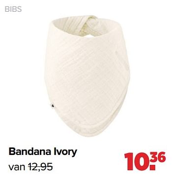 Aanbiedingen Bibs bandana ivory - Bibs - Geldig van 13/06/2022 tot 02/07/2022 bij Baby-Dump