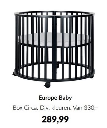 Aanbiedingen Europe baby box circa - Europe baby - Geldig van 14/06/2022 tot 18/07/2022 bij Babypark